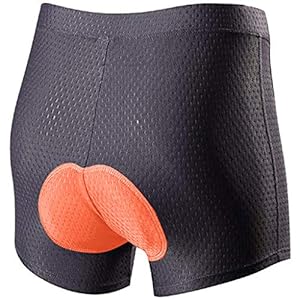C- Fietsonderbroek voor dames en heren, met zitkussen, ademend, uniseks