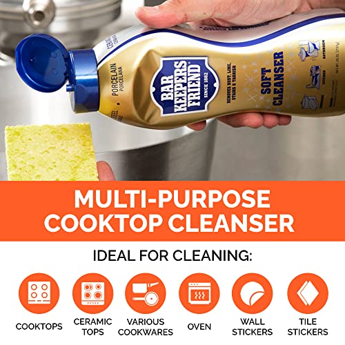 Fox Trot Bar Keepers Friend Soft Cleanser, 13oz BleachFree Cookware