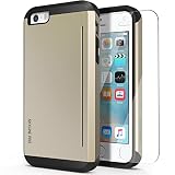 iPhone 5s Case, OBLIQ [Skyline Pro][Champagne Gold] w/ HD Screen Protector - with Kickstand Slim Fit Bumper Dual Layered Heavy Duty Hard Protection Case for Apple iPhone 5s & iPhone 5