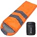 MalloMe Single Camping Sleeping Bag - 4 Season Warm Weather and Winer, Lightweight, Waterproof - Great for Adults & Kids - Excellent Camping Gear Equipment, Traveling, and Outdoor Activities