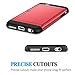 iPhone 6S Case, iPhone 6 Case, SAMONPOW Hybrid iPhone 6 Wallet Case Card Holder Shell Heavy Duty Protection Defender Shockproof Anti-Scratch Soft Rubber Bumper Cover Case for iPhone 6 iPhone 6S - Red