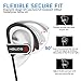 Hbuds Bluetooth Headphones Waterproof IPX7,Wireless Sport Earbuds，Deep Bass HiFi Stereo In-Ear Earphones w/ Mic, 9 Hrs Playback Noise Cancelling Headsets H1 Black (Comfy & Fast Pairing)