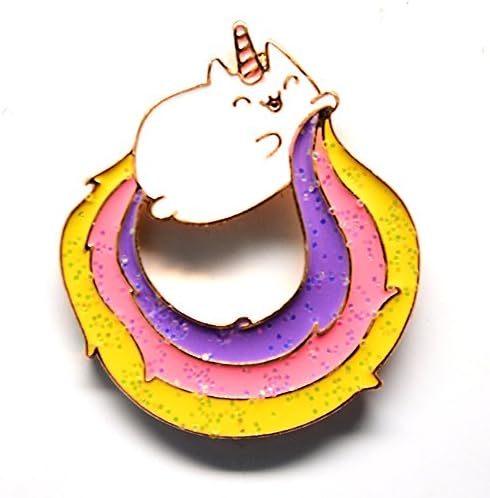 Cdet 1X Cute Unicorn Head Brooch Pin Women Corsage Collar Lapel Badge Jewelry Scarves Shawl Clip Lady Jewelry Bag Ornament Men Gift