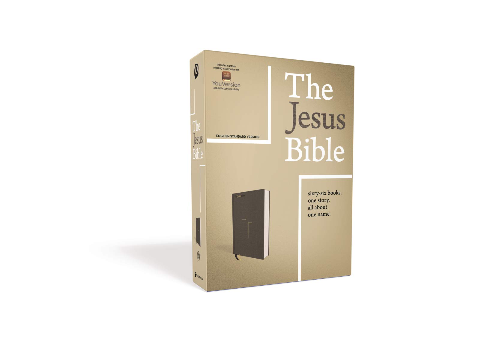 The Jesus Bible, ESV Edition, Cloth over Board, Gray