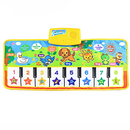 Qisc Musical Toy Floor Mat Keyboard for Kids Baby