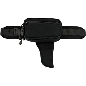 Concealed Carry Fanny Pack for Men and Women CCW Drop Down Holster Waist Bag Tactical EDC Pistol Pouch for Running and Hiking