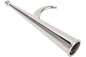 Boat Hook, 28mm Stainless Steel Marine Grade 316, with Super Mirror Polishing, for Yachts and Boats