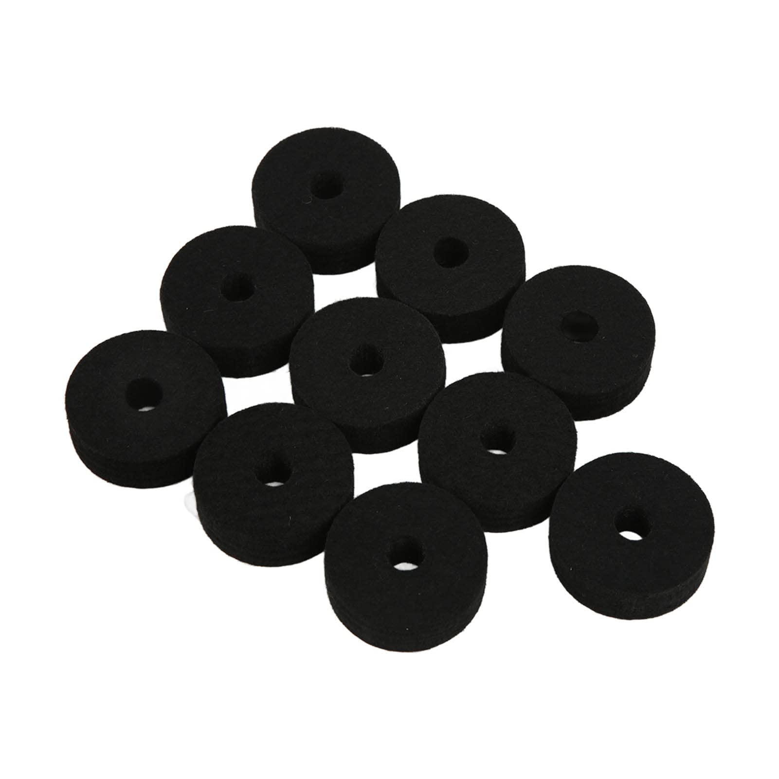 Jazz cymbal felt pad, felt washing pads, d: 4 cm, washer pads cymbal stand, spare parts drum set accessories, 20 pieces/set, 2 colors(black)