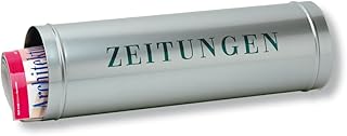 Burg-Wächter Zeitungsrolle mit Kunststoffabdeckung, Briefkastenergänzung, 800 Si, Silber