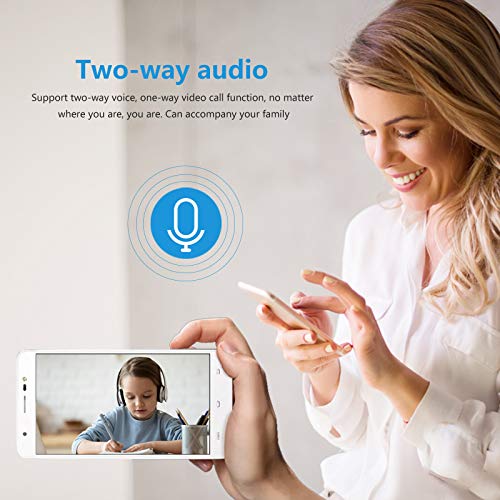 XVIM1080P Wireless WiFi Wall Lamp Alarm Rechargeable Battery Powered Floodnight Camera with Motion-Activated, Night Vision, Two-Way Audio and Siren Alarm