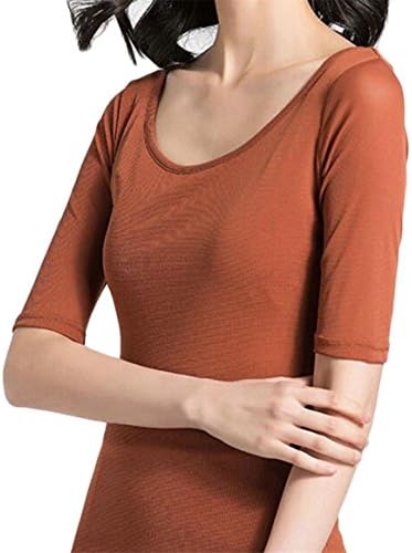 Ptyhk RG Women Fashion Club Collar Long Sleeved Solid Color Slim Fit Shirt Top 1 M