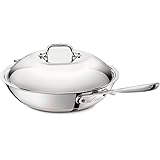All-Clad 6412 SS Copper Core 5-Ply Bonded Dishwasher Safe Chefs Pan / Cookware,  12-Inch, Silver