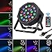 24LED Par Light Battery Powered - 24W RGBW Rechargeable Battery Stage Par Light Sound Activated Auto Play by Remote DMX Control Uplighting for Music Dance Wedding Party Church Easter Day Decoration