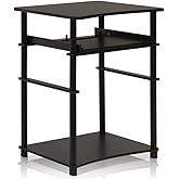 Furinno Home Computer Desk, Espresso/Black