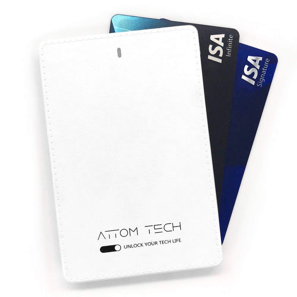 attom tech 2500mah power bank mini back up phone battery pack ultra slim pocket size thin external phone battery pack emergency phone power built in - smmquick buy 1000 instagram followers wiht free likes fast delivery
