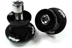 ZZP Black Motorcycle Aluminum CNC M8 Swing arm Sliders Spools Stand Screw Compatible With Kawasaki Ninja 250 300 400 650 Z650 Z800 Z900 Z1000 ZX10R ZX6R