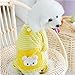 Puppy Clothes,Haoricu Small Pet Stripes Pajamas Jumpsuits Coat Apparel Clothing (S, Yellow)