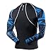 Men’s Skin Base layer Prints Long Sleeves Workout Tights Fits Pro Compression Shirt