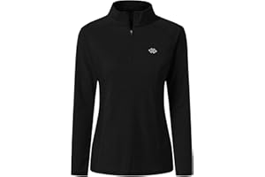 MoFiz Women's UPF 50+ Sun Protection Zip Up Long Sleeve Golf Tennis Hiking Shirt