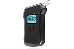 IROSIY Breathalyzer, 2025 Upgraded Portable Professional High-Accuracy Breathalyzers for Alcohol with LCD Digital Display, Personal Alcohol Breathalyzer Tester for Home-No Batteries Included
