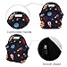 Violet Mist Women's Reusable Neoprene Lunch Bag, Space Rocket, Unisex, 11.4