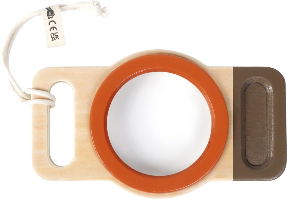 small foot XXL Magnifying Glass "Discover" made of FSC® 100%-certified wood, outdoor toy for kids aged 2+ yrs, 12435