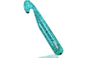 Weabetfu 25mm Large Crochet Hook,Huge Crochet Hooks for Chunky Yarn,Ergonomic Knitting Giant Crochet Needles,Big Crochet Hooks for Knitting Yarn Carpet Scarf Wool Roving, Green