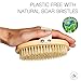 Premium Dry Brushing Body Brush - Cellulite Massager and Lymphatic Drainage. Exfoliating Body Scrub Set All natural, no Plastic, with Konjac Sponge, Foot File and Shower Pouf for Natural Radiant Skin!