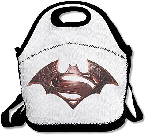 Convenient Batman V Superman Design Logo Print Lunch Bag Toe Lunch Tote Bag