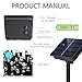 Outdoor Solar LED String Lights - Dolucky 200 LED 72 feet 8 Mode Waterproof Garden Decoration Solar Fairy Lights for Patio Lawn Landscape Wedding (Blue)