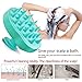 Shampoo Brush Hair Scalp Massager Siliscrub Hair Scalp Brush Scalp Massage Shampoo Brush Head Scrubber Scalp Care Brush (Green)