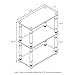 Furinno Turn-N-Tube 3-Tier Compact Multipurpose Shelf Display Rack with Classic Tube, Espresso/Black