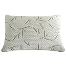 Sleep Whale - Premium Adjustable Shredded Memory Foam Pillow Derived from Bamboo - Luxury Design - Queen