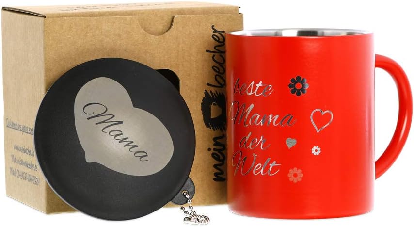 Edelstahlbecher Thermobecher Isolierbecher Kaffeebecher doppelwandig