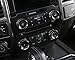 KUJOOY for Toyota Tacoma 2024 2025 for Toyota 4Runner 2025 with 14’’Screen, Air Conditioner AC Switch Audio Dirve Button Knob Cover Rings, Aluminum Alloy Accessories (Grey, 14“ Screen)
