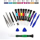 Kaisi 16-Piece Precision Screwdriver Set Repair Tool Kit for iPad, iPhone & Other Devices (Kaisi 16 Piece)