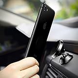 ICHECKEY Magnetic Car Mount Universal Stylish 360° Rotation Cellphone Holder for Samsung Galaxy S8 / S8 Plus, iPhone 7 Plus / 7 / 6s /6 and Almost All Cases/Phones (3M Adhesive)