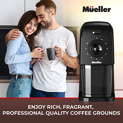 Mueller SuperGrind Burr Coffee Grinder Electric with Removable Burr