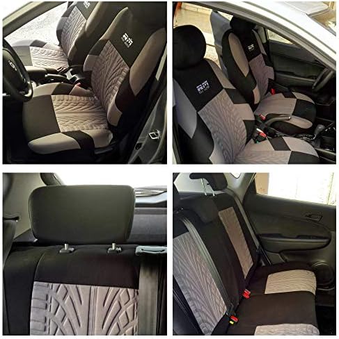 Automotive rear seat covers for 2018 model, includes belt and headrest covers, priced at $34.99.