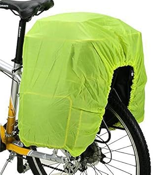 Amazon 自転車カゴ用レインカバー 蛍光イエロー 撥水加工生地 装着簡単 雨よけ 荷台カバー 防水カバー 泥はねよけ 夜間に目立つ 通勤 通学 防犯用にも Fmtnrc Fcmade 自転車カバー