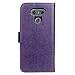 Lucky Shop1234 LG G6 2017 Case,LG G6 Wallet Case Handmade 3D Bling Diamond Premium PU Leather Cover Case with Kickstand and ID Holder for LG G6 (Purple)