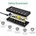 Power Strip,QOLIXM Surge Protector with 6 AC Outlets & 6 USB Charging Ports,1625W/13A,6 Feet Long Extension Cord for Multiple Devices Smartphone Tablet Laptop Computer
