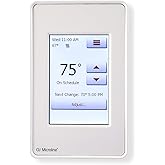 OJ Microline UDG4 Touchscreen Programmable Heated Floor Thermostat w/Class A GFCI - 120/240v Radiant Heat Thermostat - Dual Sensing - Includes Floor Sensor - 3-Year Warranty &amp; USA Product Support