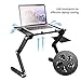 UYGHHK Portable Laptop Desk Laptop Stand,Adjustable Tabletop with 2 CPU Cooling Fans and Mouse Pad Aluminum Ergonomics Design Cozy Desk TV Bed Lap Tray Stand Up/Sittingthumb 2
