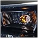 Spec-D Tuning 2LHP-EVO08G-8-TM Mitsubishi Lancer EVO X 10 Glossy Black R8 Style LED Projector Headlights