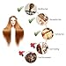 Mannequin Head, Beauty Star 24 Inch Long Gold Hair Cosmetology Mannequin Manikin Training Head Model Hairdressing Styling Practice Training Doll Heads with Clamp Stand and Accessories