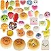 ANMAGO Squishies Slow Rising Squishy Toys 20pcs Random Jumbo Medium Mini Kawaii Squishies Panda, Buns & Cake Squishies, Phone Straps (20 pcs)