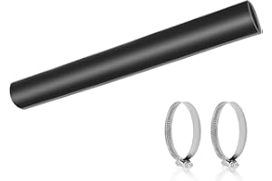 NEXANOVA 1 1/2" ID Gasoline Fuel Filler Neck Hose with 2 Clamps, Reinforced Gas tank Filler Hose 7 7/8" Length