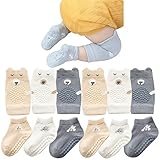 ISANPAN Unisex Baby Crawling Knee Pads and Socks