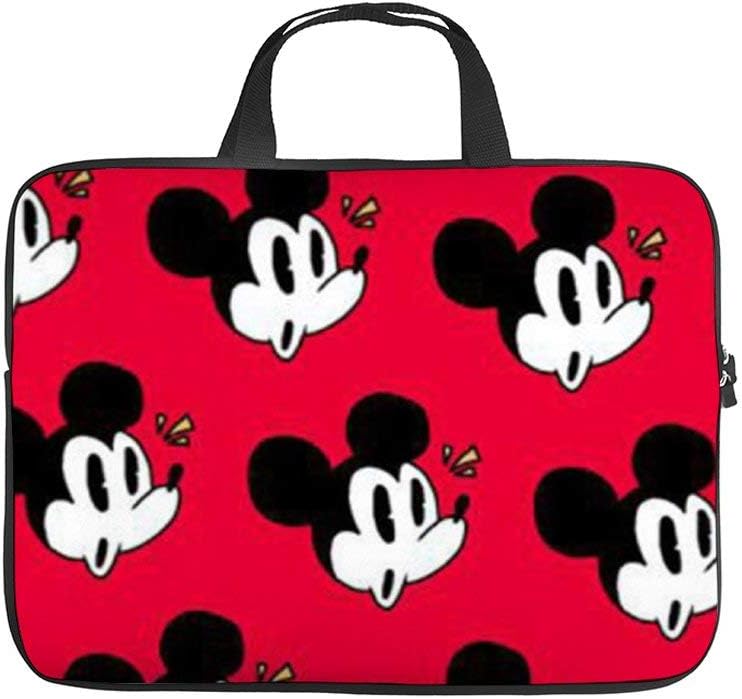 Mickey Mouse Laptop Bag Protective Case Tote Notebook Computer Pocket Case Carrying Zipper Bag 10-17 Inch